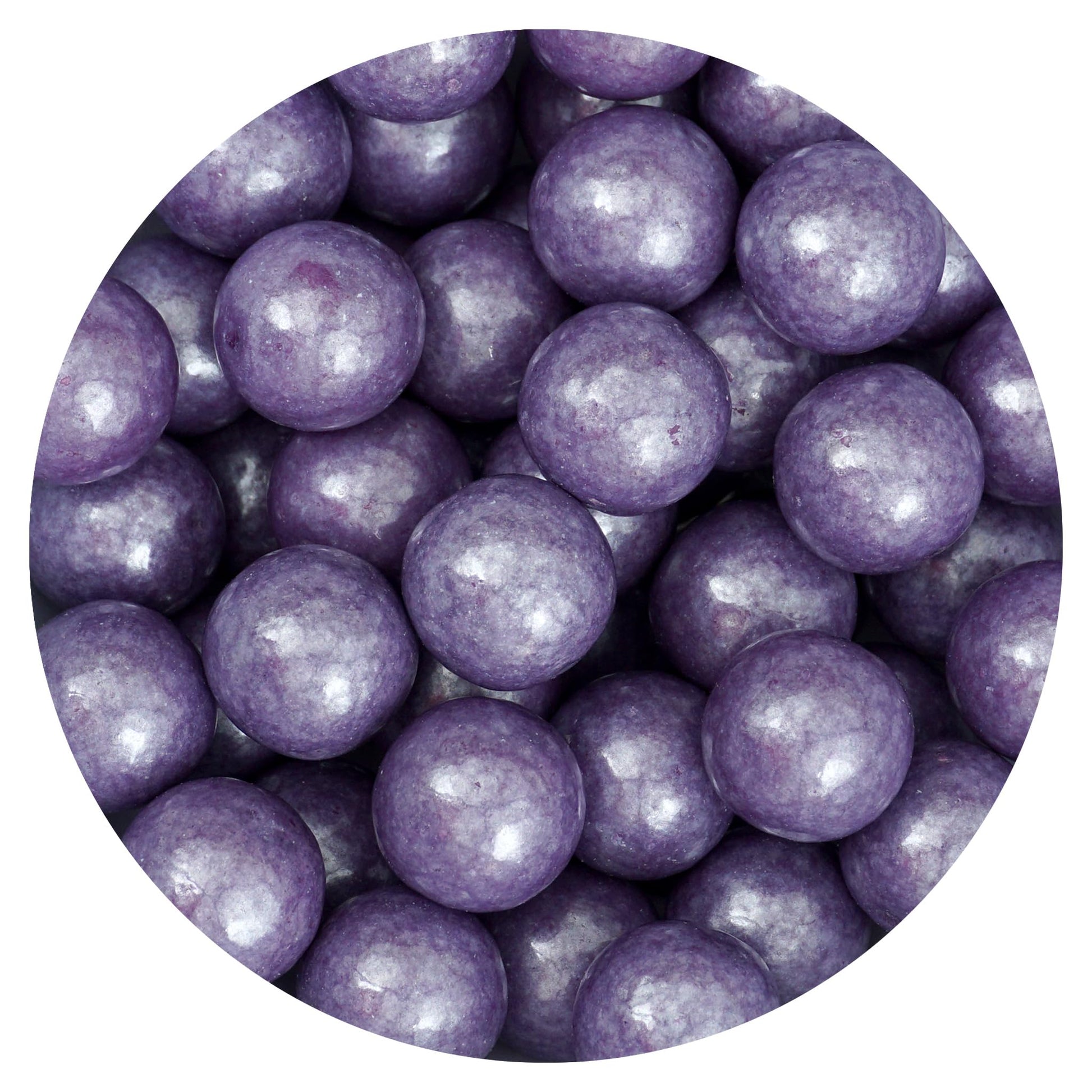 Purple Shimmer Gumballs 1 Inch Gumballs, 2 Pound Bulk Bag (Approx. 110 Pieces), Purple Candy, Gumballs 1 Inch Purple Shimmer, Th