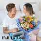 LOEVEN Crochet Flower Bouquet, Handmade Knitted Carnation, Blue, Model  ZER23, Artificial Flowers for Home Decor and Gifts