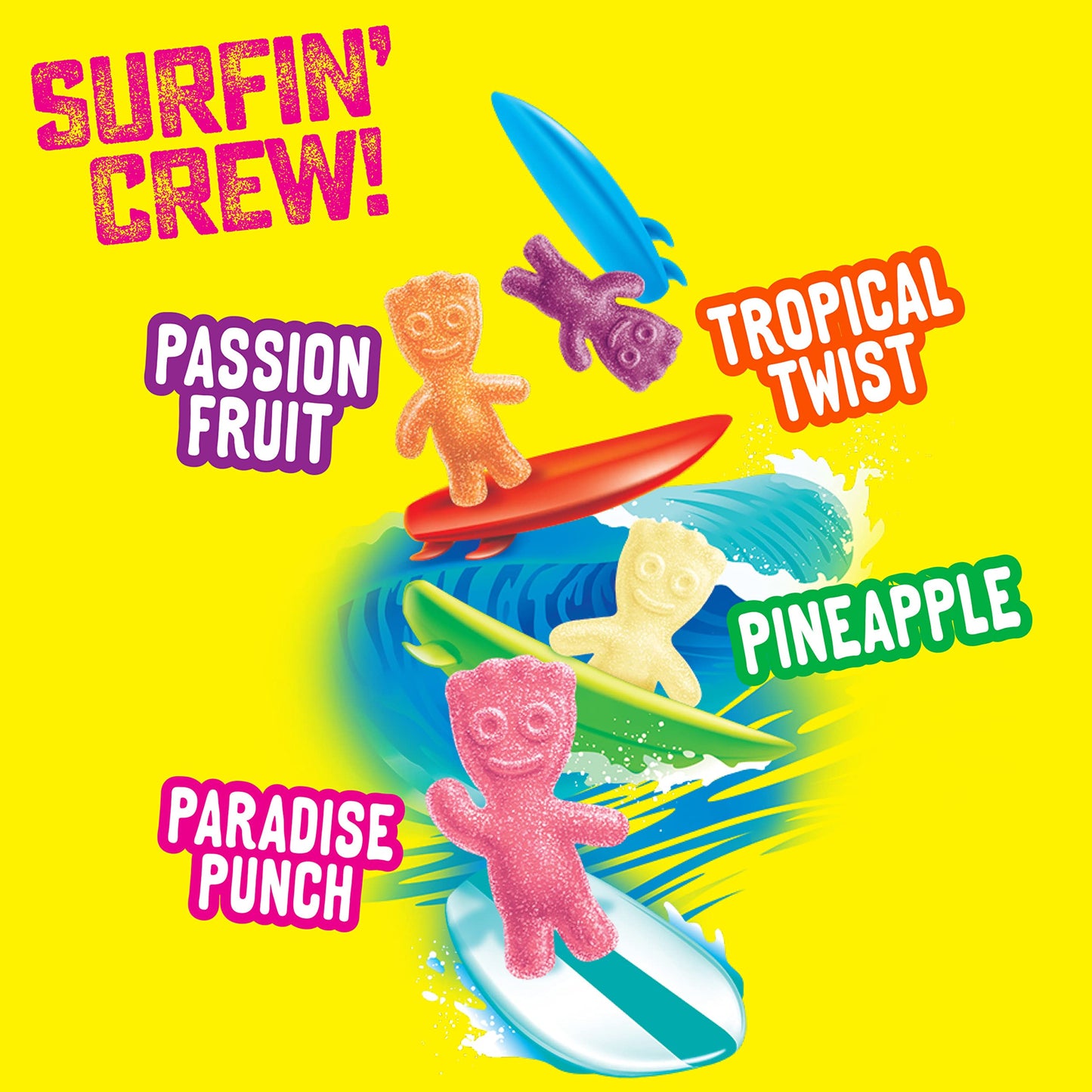 Sour Patch Kids Tropical Soft & Chewy Candy, Bulk Candy, 12-3.6 Oz Bags