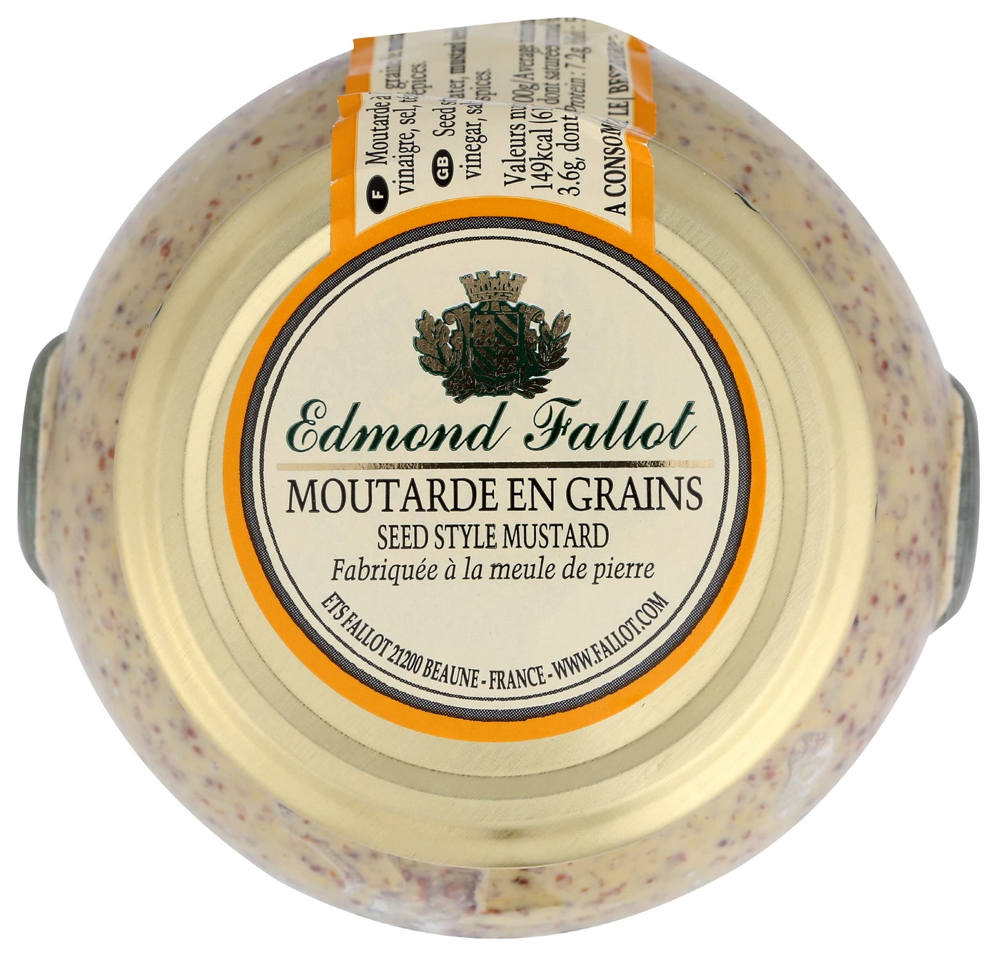 Edmond Fallot Seed Style Mustard, 10.75 Oz