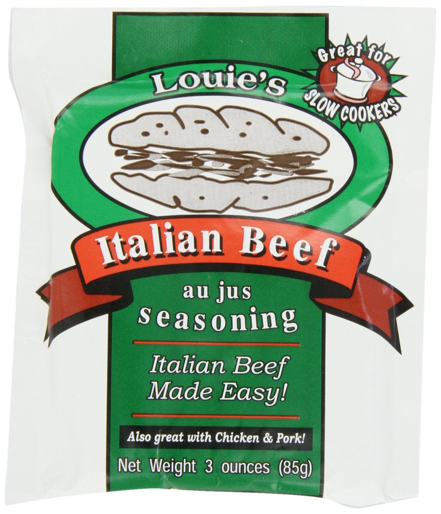 Louie'S Italian Beef Seasoning, 3-Ounce (Pack Of 8)