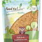 Food to Live Golden Flax Seeds, Raw Vegan, Kosher, 2.5 Pounds