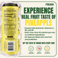 FRUGA Pineapple Sparkling Fruit Soda, Prebiotic, Low Calorie, 12 Fl Oz (Pack of 12)