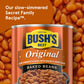 BUSH S BEST 16 oz Canned Original Baked Beans, Source of Plant Based Protein and Fiber, Low Fat, Gluten Free, (Pack of 12)