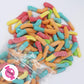 Smarty Stop Worm Gummy Candies (Assorted Sour Neon Worm, 2 Pound (Pack Of 1))