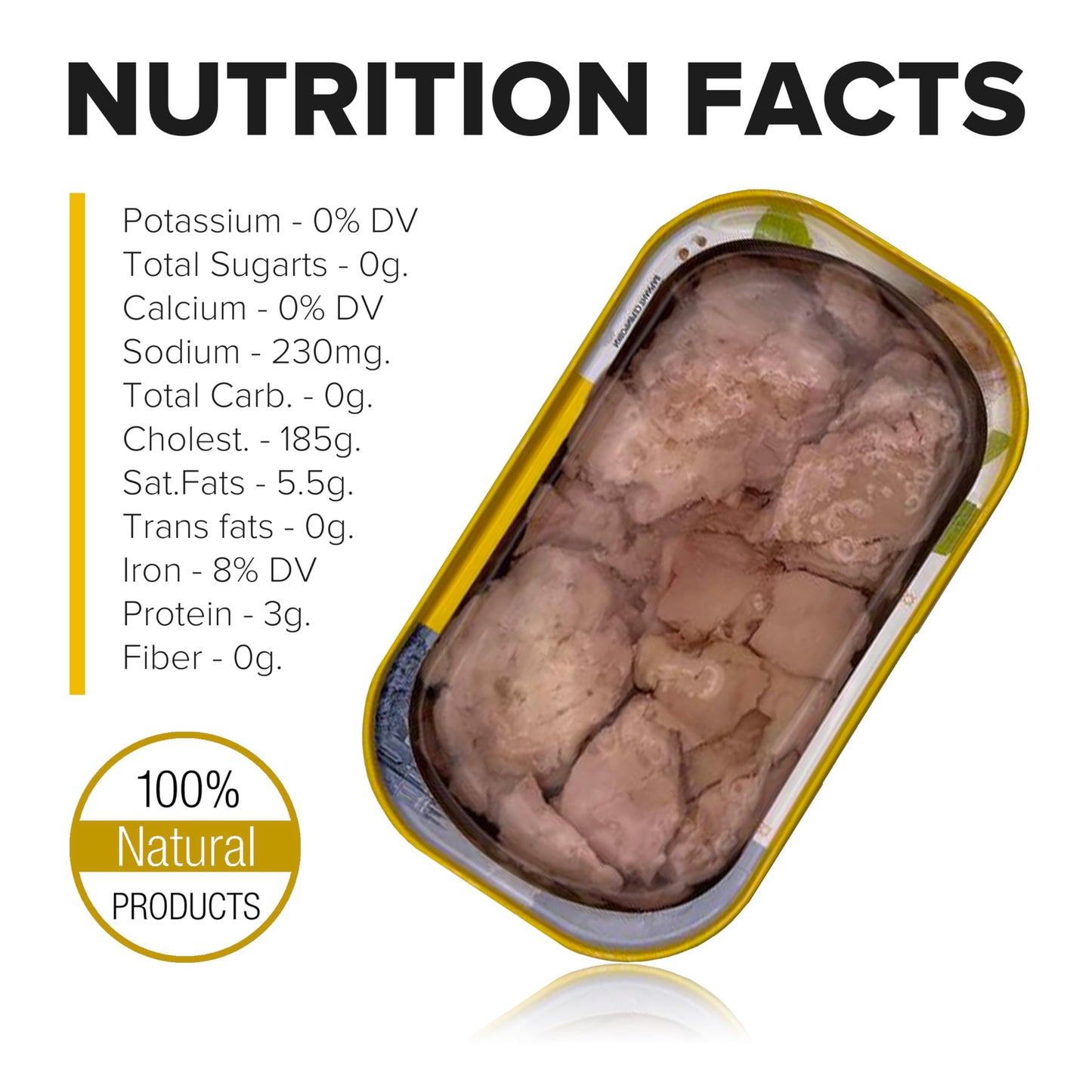 Riga Gold Cod Liver In Own Oil 4.27Oz/ 121G From Iceland (Pack 12)