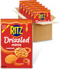 RITZ Drizzled Minis Caramel Crackers, Snacks for Kids and Adults, Party Snacks, 6-8 oz Bags