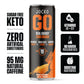 Origin Jocko GO Energy Drink - KETO, Sugar Free, Electrolytes, L-Theanine, 12 Fl Oz, Pack of 12, Afterburner Orange
