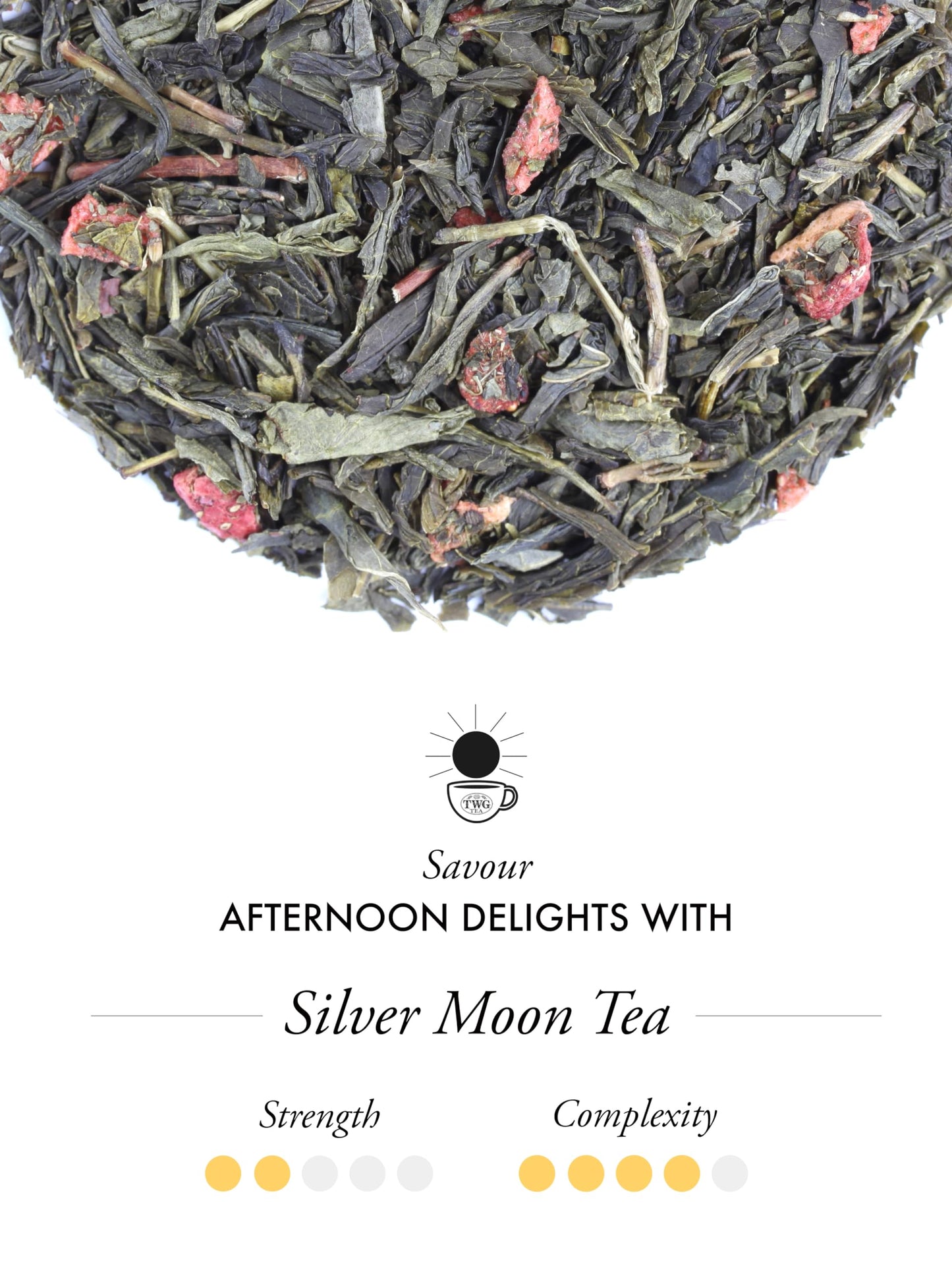 TWG Tea Silver Moon Tea Gift Set, Green Tea with Grand Berry & Vanilla, 100g, Model TCTWG6018