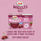 Dole Wiggles No Sugar Added Cherry Fruit Juice Gel Snacks, 4.3oz 24 Total Cups, Gluten & Dairy Free, Bulk Lunch Snacks for Kids