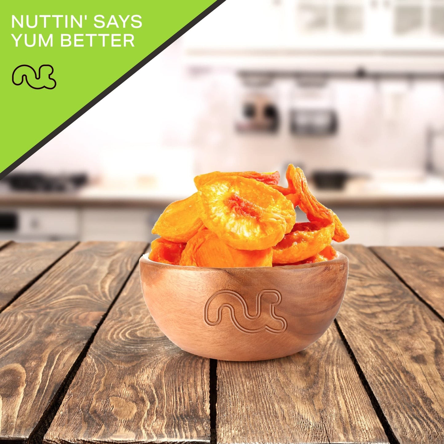 Nut Cravings Dry Fruits - Sun Dried California Peaches, No Sugar Added (8Oz - 1 Pack) Packed Fresh In Resealable Bag - Sweet Sna