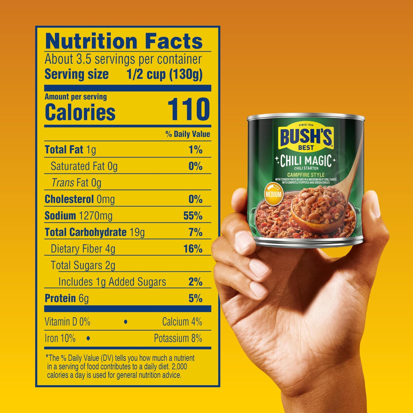 Bush'S Campfire Style Chili Magic Chili Starter, 15.5 Oz (Pack Of 3)