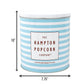 Kettle Popcorn Tin, 9.5 Ounce (1 Gallon Tin), Kettle Corn, Birthday Gifts, The Hampton Popcorn & Candy Company