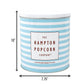 White & Dark Chocolate Swirl Popcorn Tin, 24.5 Ounce Popcorn 1 Gallon Tin, Gourmet Popcorn Gift, Birthday Gifts, The Hampton Pop