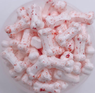 Ncs Mini Bloody Skeleton Or Animal Bones Edible Candy Toppers, 8 Ounces - Great For Cupcakes, Cookies, Cakes, Cake Pops, And Par