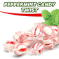 Peppermint Candy Twists Hard Candy Balls, Individually Wrapped Bulk Candy - 5 Pounds, Approx 375 Pieces - Ideal for Christmas Ca