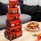 Sarah'S Candy Factory Halloween Theme Tower Box, Candy Corn, Autumn Mix, Indian Candy Corn, Jelly Pumpkin, All Single Serve Pack