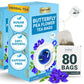 LeafLea Butterfly Pea Flower Tea Bags, Herbal, Caffeine-Free, Sugar-Free, Non-GMO, 80 Bags (Pack of 2)