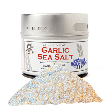 Classic Gourmet Garlic Sea Salt - Spice Mix - All Natural Blend - Non Gmo - Handcrafted - Small Batch - Artisanal - Made In Usa