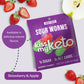 Kiss My Keto Sour Gummy Worms – Low Carb, 1g Sugar, High Fiber – Pack of 16