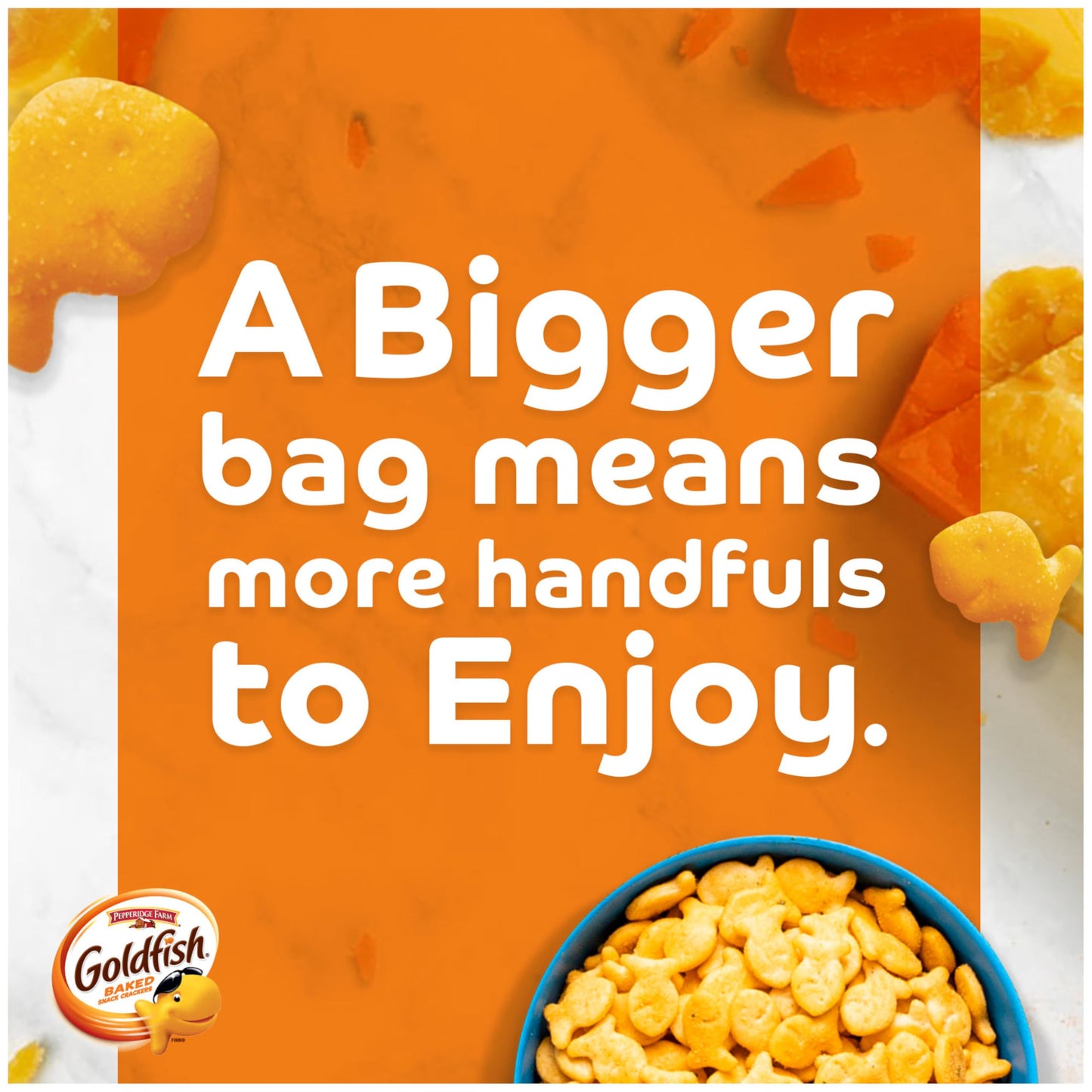 Pepperidge Farm Colors Cheddar Crackers, Snack Crackers, Family Size 10 Oz. Bag