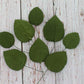 Global Sugar Art Hydrangea Leaves Sugar Cake Flowers Green Mix Of Large Medium And Small, 15 Count By Chef Alan Tetreault