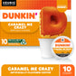Dunkin' Caramel Me Crazy Flavored Coffee, 10 Keurig K-Cup Pods (Packing May Vary)