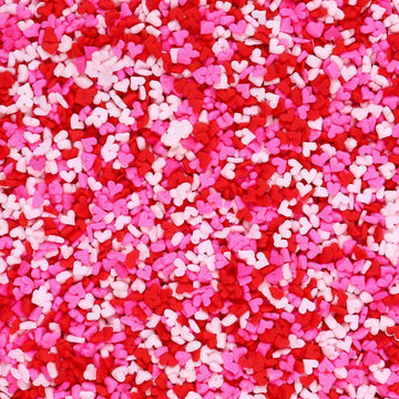 Heart Sprinkles for Cake Decorating, Valentine sprinkles, Edible Pink and Red Sprinkles for Cookies, Ice Cream, Cupcake Topper, 