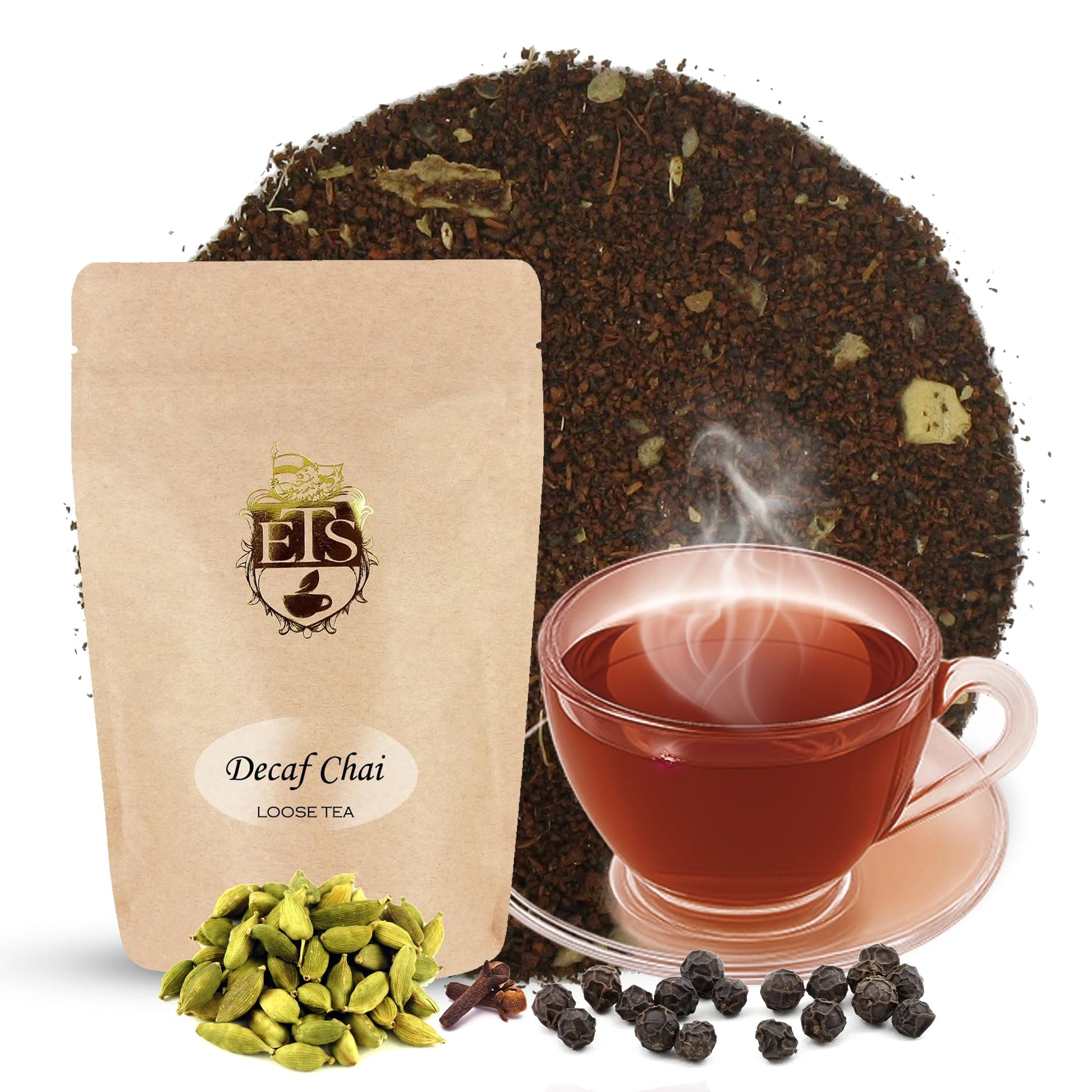 English Tea Store Decaf Chai Tea Loose Leaf, 4 Ounce, Pack of 1