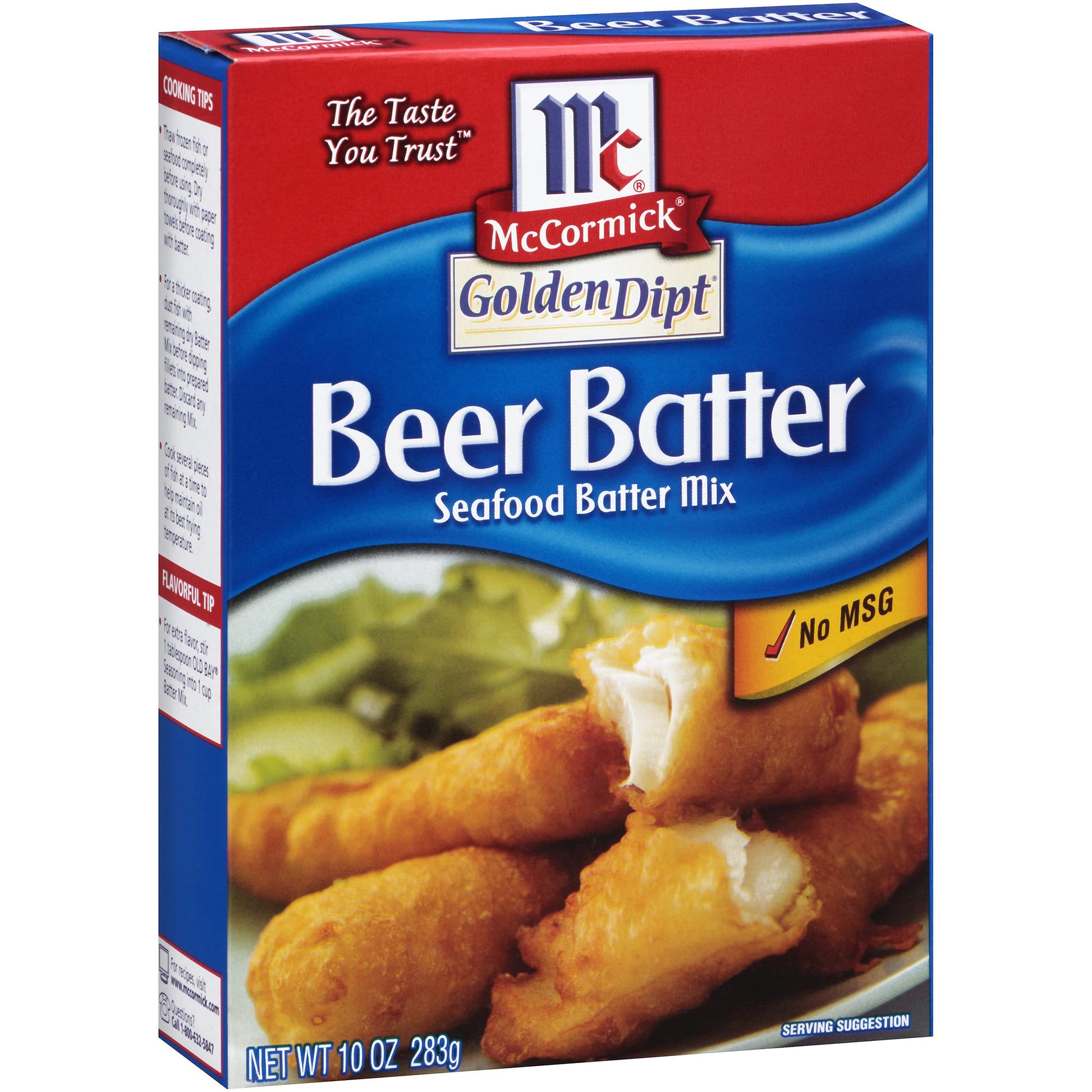 McCormick Golden Dipt malt-inspired Batter Seafood Batter Mix, 10 oz (Pack of 8)