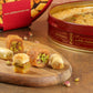Zalatimo Sweets Since 1860, 100% All Natural Assorted Baklava, Slightly Sweet Baklava In Round Metal Gift Tin, No Preservatives,