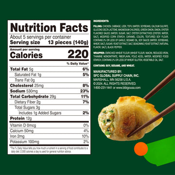 bibigo Mini Chicken & Vegetable Wonton, 24 Oz