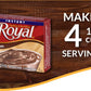 Royal Instant Pudding Dessert Mix, Chocolate, Fat Free (12 - 2 Oz Boxes)
