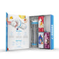 Cirkul 22Oz. Bpa-Free Plastic Water Bottle Starter Kit With Blue Lid, 3 Flavor Cartridges (1 Lifesip Fruit Punch, 1 Fitsip Mixed