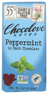 Chocolove Peppermint in 55% Cocoa Dark Chocolate Bar, Kosher, Gluten Free & Non-GMO, 3.2 Ounce (Pack of 12)