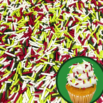 Manvscakes, Natural Christmas Sprinkles, No Artificial Dyes, Gluten Free, Holiday Cookies, Edible, Christmas Cake Decorations, 3