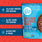 The Good Bean Heat and Eat Pouch - Low-Carb Classic Chili - (4 Pack) 10 oz Pouch - Simmered Black Soybeans with Chili Powder - P