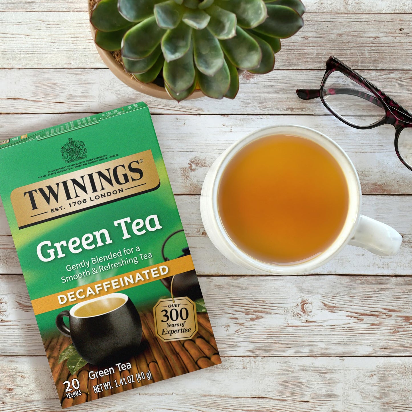 Twinings Tea Green Tea, Decaf, 20 Ct