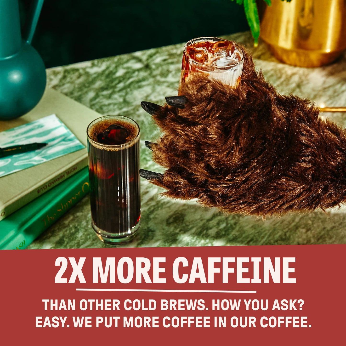 Wandering Bear Organic Mocha Cold Brew Coffee, 32 Fl Oz, 3 Pack - Extra Strong, Bold, Smooth, Unsweetened, Shelf-Stable, Ready T