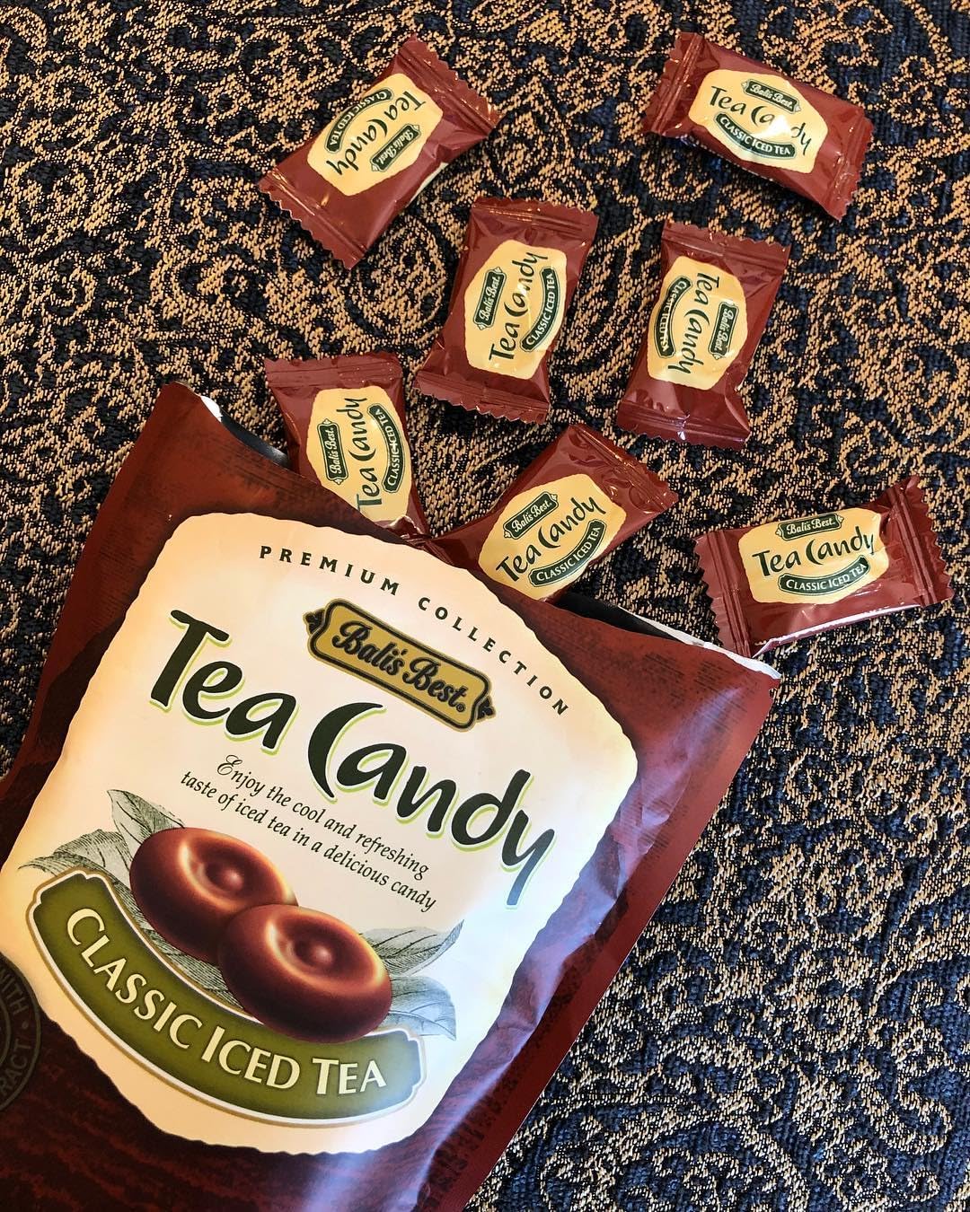 Bali s Best Classic Iced Tea Candy, 5.3 Oz (Pack of 12), Individually Wrapped Hard Candy, Made with Real Tea, with Natural Anti