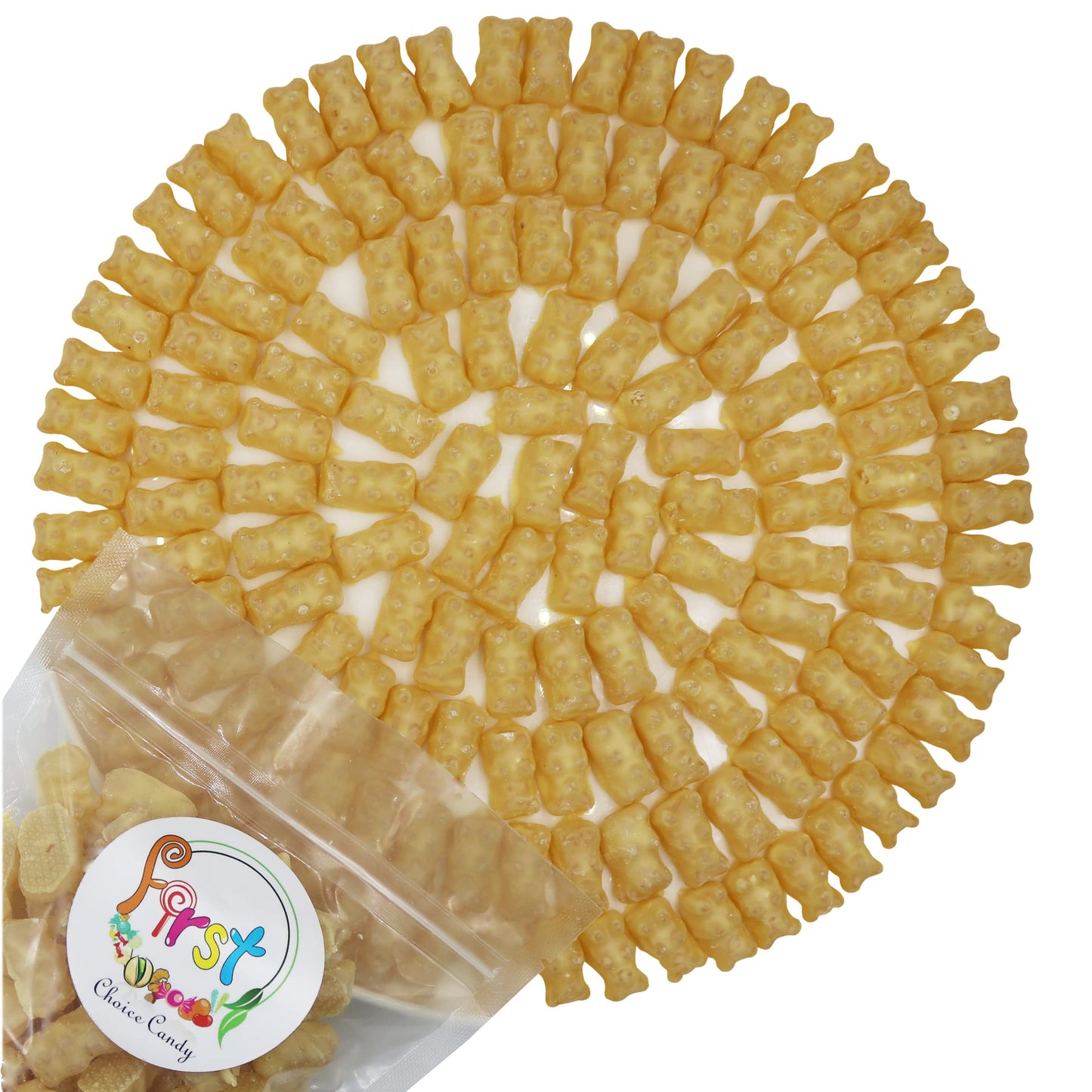 FirstChoiceCandy Gummy Bears (White Chocolate Covered, 2 Pound (Pack of 1))