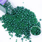Cobakey Dark Green Sprinkles For Cake Decorations 3.52 Ounce Edible Pearl Sugar Sprinkles For Cupcake Toppers Wedding Party Vale