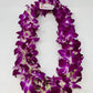 Fresh Hand Made Dendrobium Orchid Lei Purple