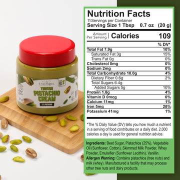 Eastanbul Pistachio Cream, 7.8Oz, Pistachio Butter, Turkish Cream Spread For Dubai Chocolate Bar Kit, Perfect Paste For Dubai Ch