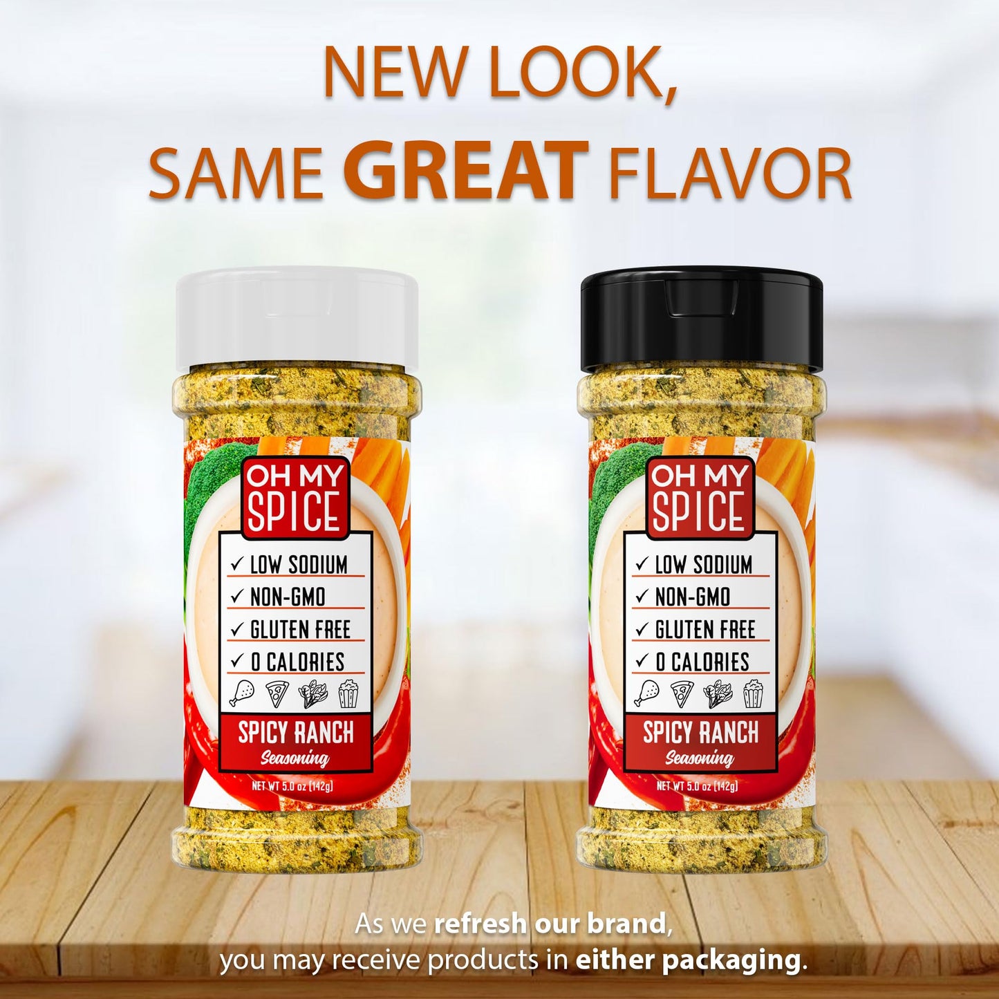Popcorn Seasoning Spicy Ranch Flavoring - Salad, Chicken, Steak & Taco Ranch Dressing. Low Sodium Spices Mix With Buttermilk, Ga