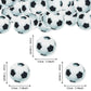 48 Pcs Edible Soccer Ball Cupcake Toppers Wafer Paper Soccer Cupcake Picks Edible Football Cupcake Decorations For Sports Soccer