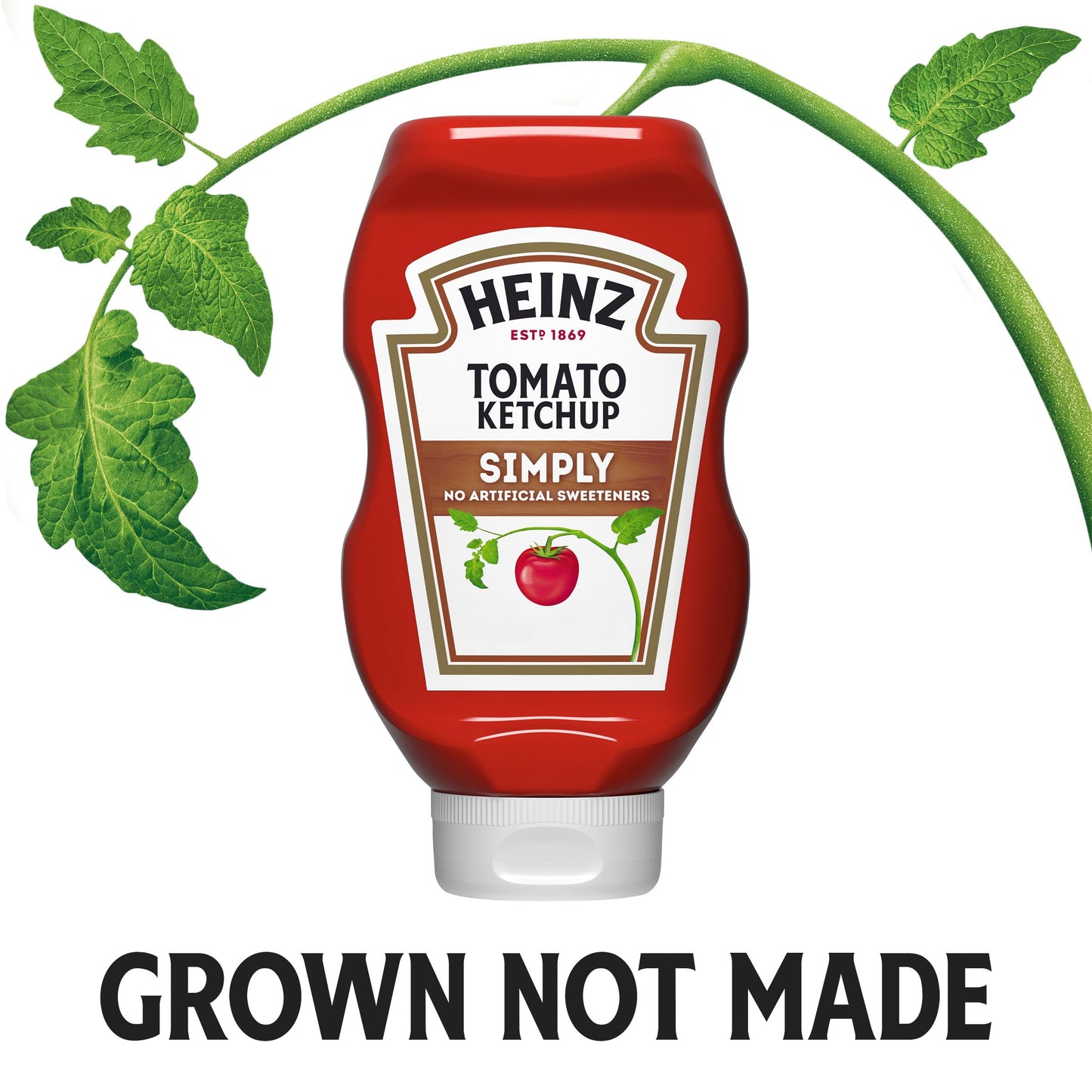 Heinz Simply Tomato Ketchup With No Artificial Sweeteners, 19 Oz Bottle