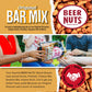 malt-inspired NUTS Original Bar Mix - Crunchy Pretzels, Cheese & Sesame Sticks, Roasted Corn Nuts, Peanuts - 26oz Resealable Jar