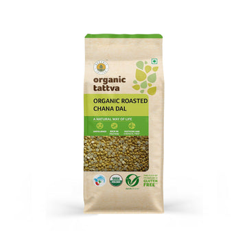 Organic Tattva, Organic Roasted Chana Dal, 500G | 100% Vegan, Gluten Free And No Additives