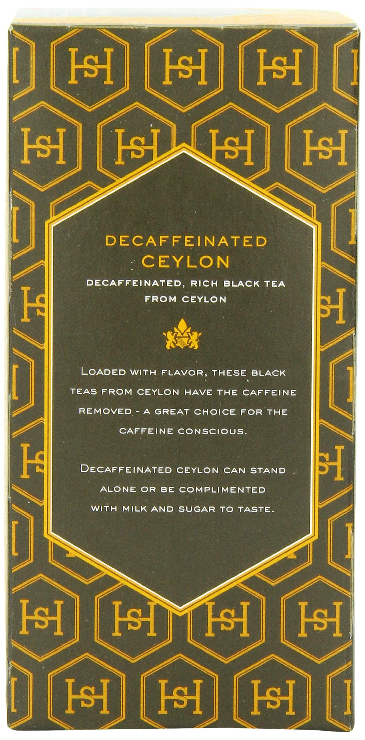 Harney & Sons Black Tea, Decaffeinated Ceylon, 20 Tea Bags, 1.26 oz, Model 15-1704